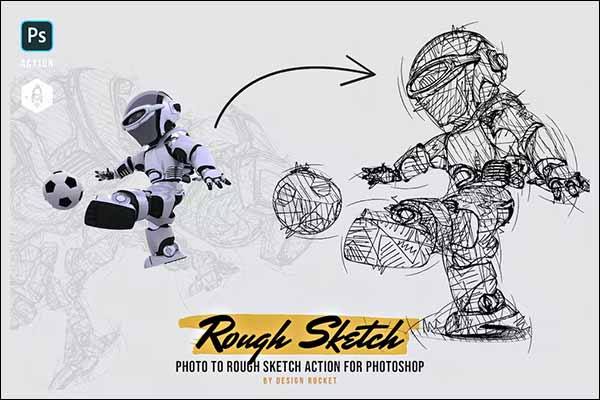 Rough Sketch Photoshop Action