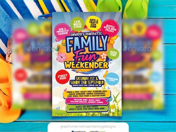 Family Fun Day Flyer Template