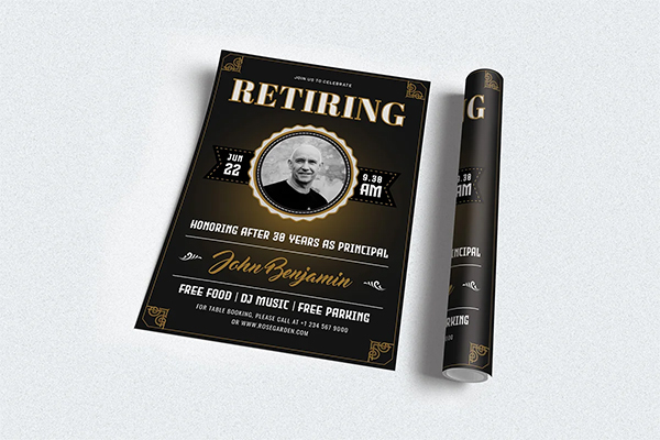Retirement Invitation Template Design