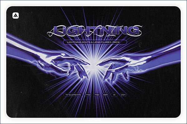 Lightning Bolts and Lens Flares Pack