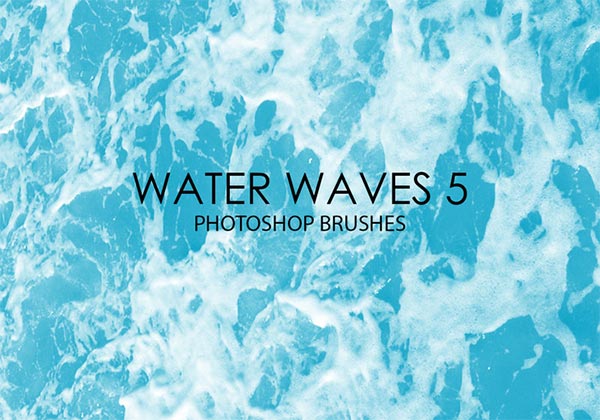 Free Water Waves Photoshop Brushes 