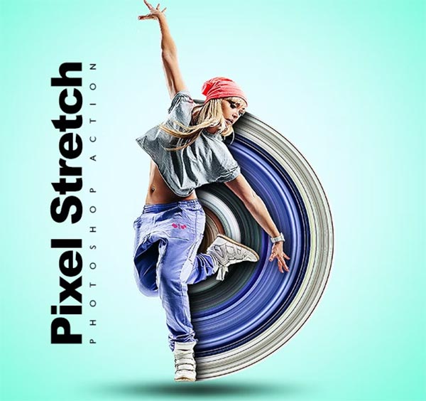 Pixel Stretch Photoshop Action