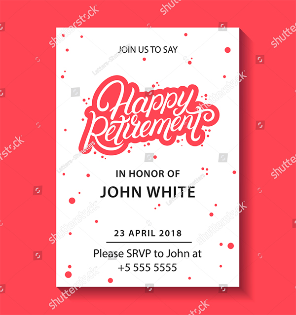 Happy Retirement Party Invitation