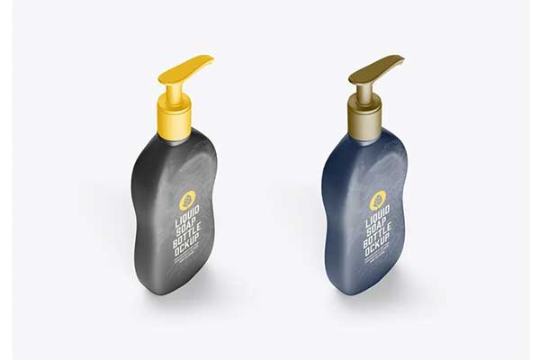 Matte Soap Plastic Bottle Mockup 