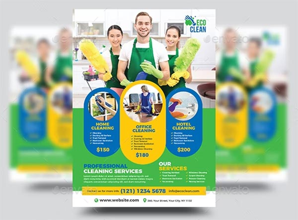 Cleaning Services PSD Flyer