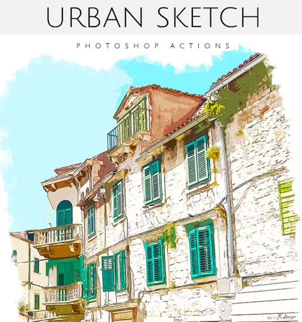 Urban Sketch Photoshop Actions