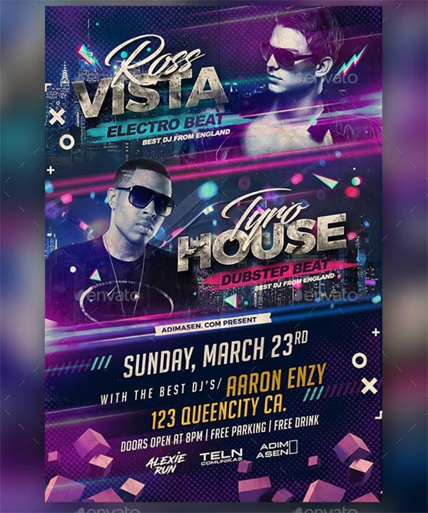 Artist Event Flyer Designs