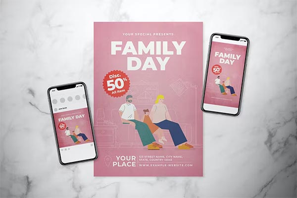 Family Day Flyer Set