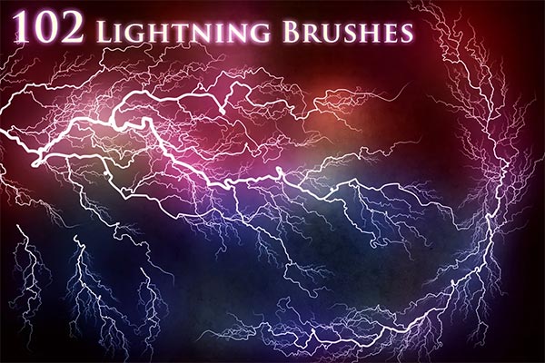 Thunder Lightning Brushes Template