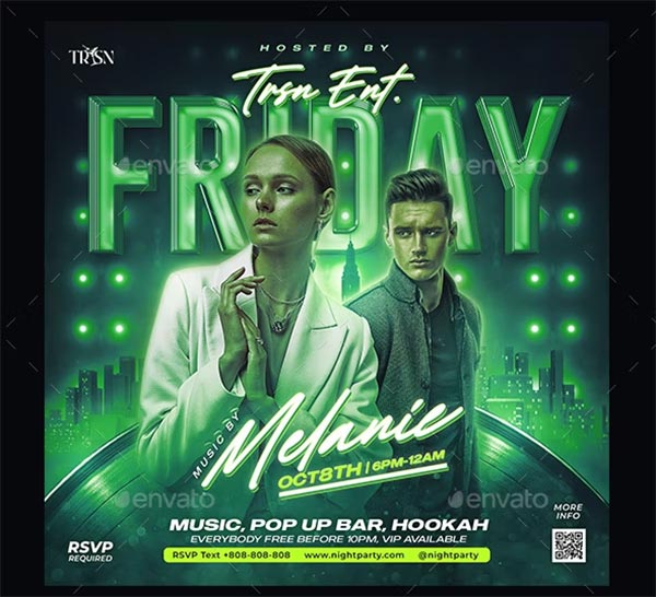 Best Night Club Photoshop Flyer