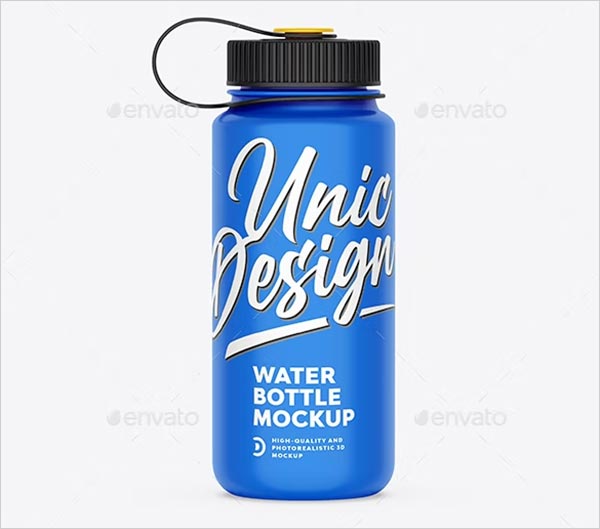 Water Bottle PSD Mockup Design