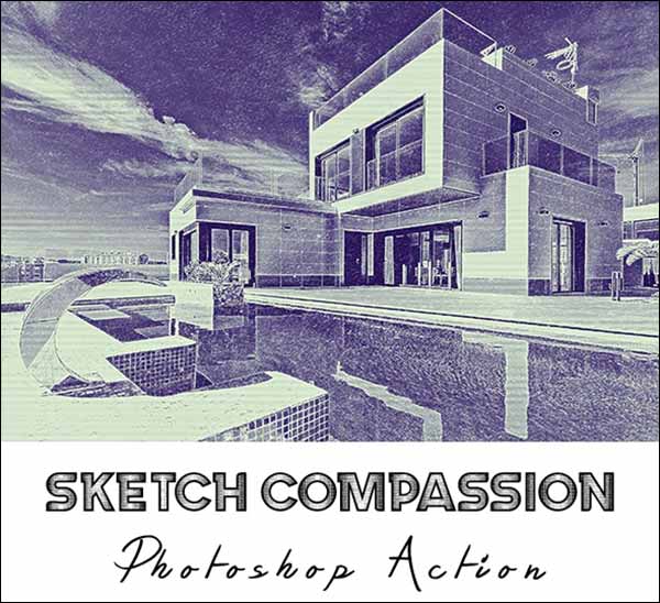 Sketch Compassion Photoshop Action