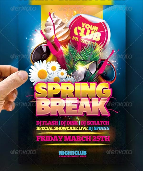 Spring Break Photoshop Flyer