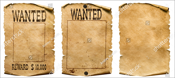 Wild West Wanted Poster Template