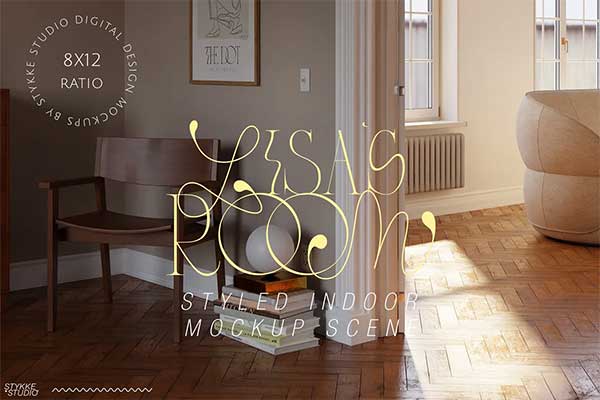 Lisas Room Interior & Frame Mockup