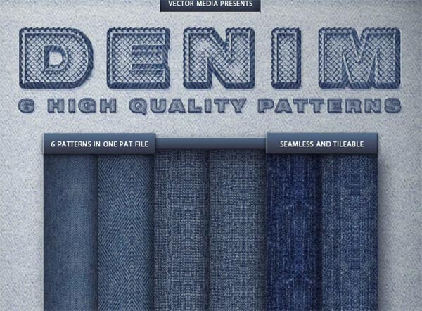 Seamless Denim Photoshop Patterns