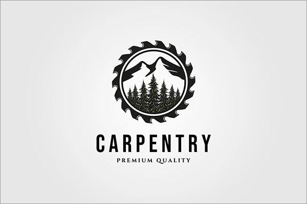 Nature Vintage Carpentry Logo