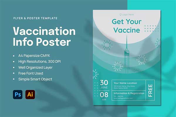 Vaccination Announcement Flyer and Poster