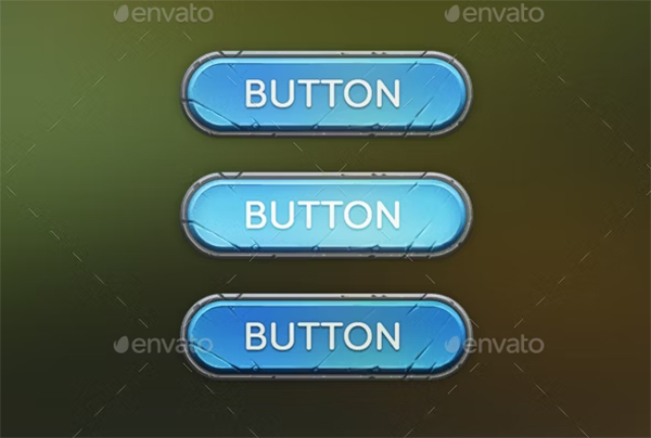 Fantasy Button PSD Templates 