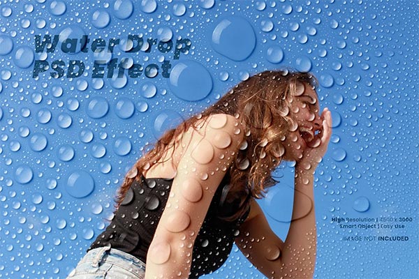 Waterdrop Photo PSD Effect