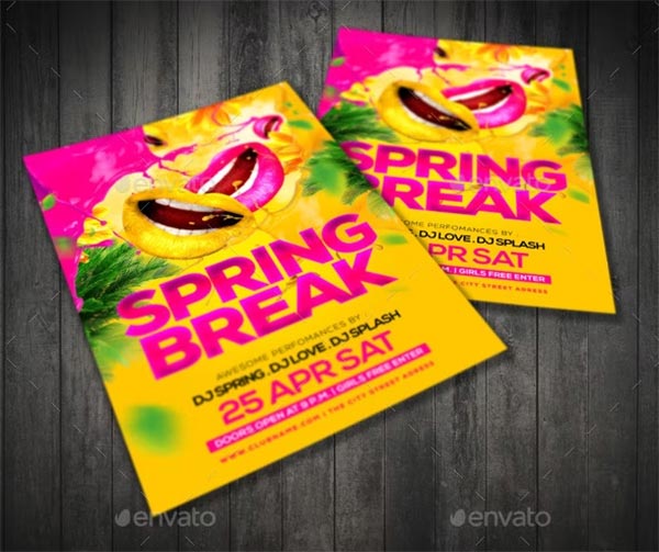 Spring Break Design Flyer 