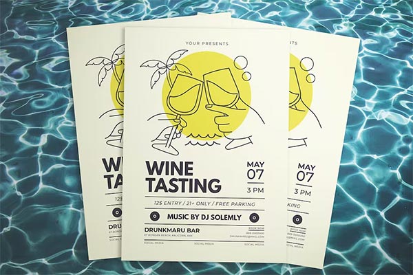 Summer Wine Tasting Flyer