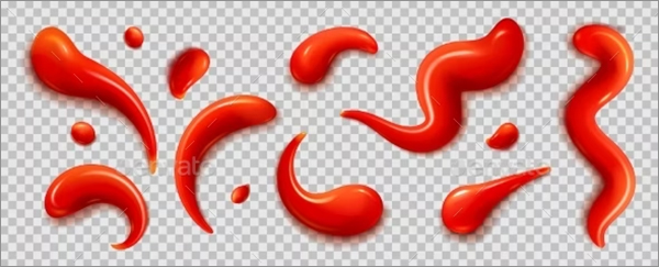 Ketchup Stains Transparent Background