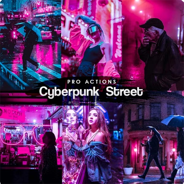 Cyberpunk Street Photoshop Actions