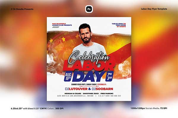 Labor Day Flyer Design