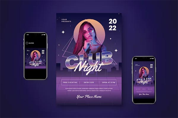 Night Club Flyer Set