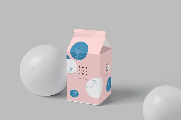 Juice and Milk Packaging Box Mockups