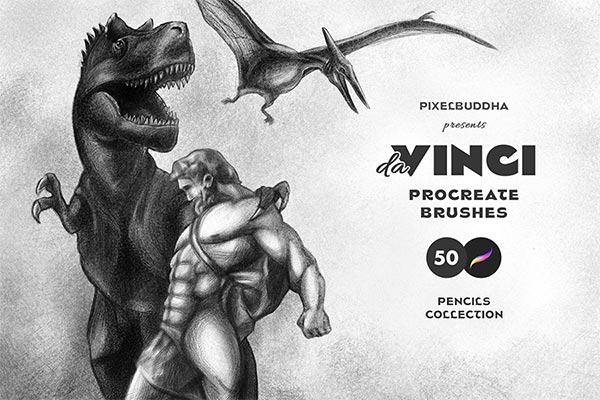 Stipple Pencil Procreate Photoshop Brushes