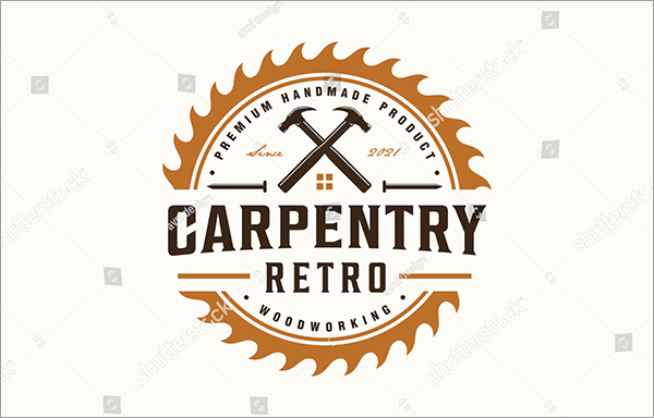 Hammer Carpentry Vector Logo Design