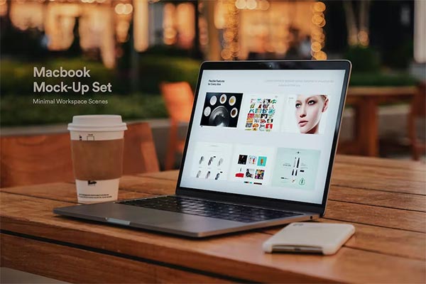 Customizable Laptop Mockup
