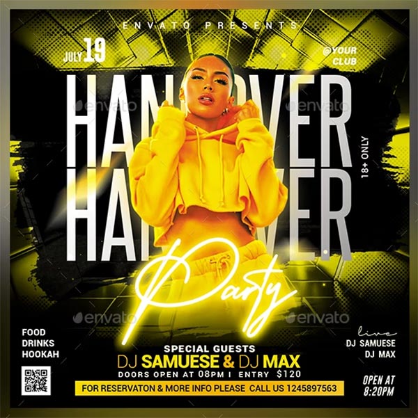 DJ Night Club Flyer Template