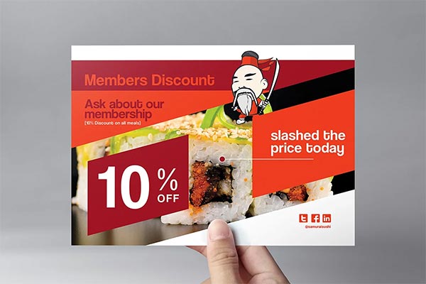 Sushi Restaurant Flyer Template