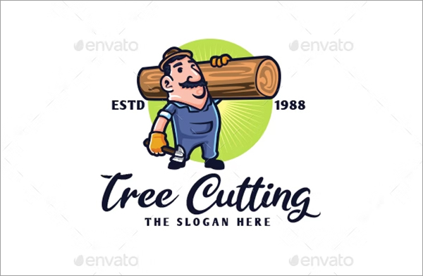 The Carpenter Mascot Logo Template