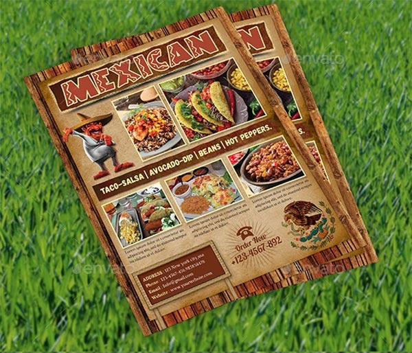 Mexican Food Menu Flyer Templates Mexican Food Menu Flyer Templates