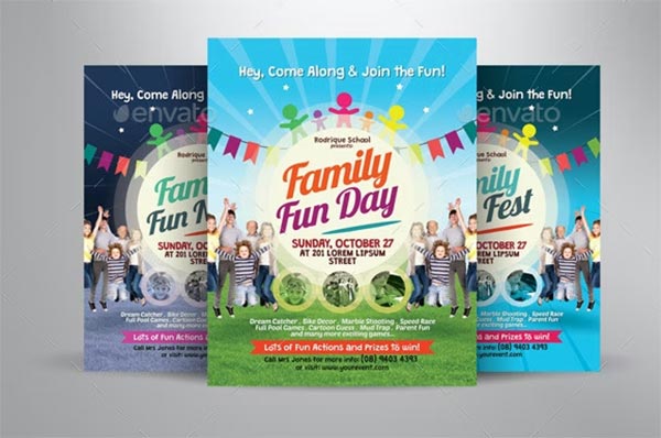 Family Fun Day Flyer Bundle