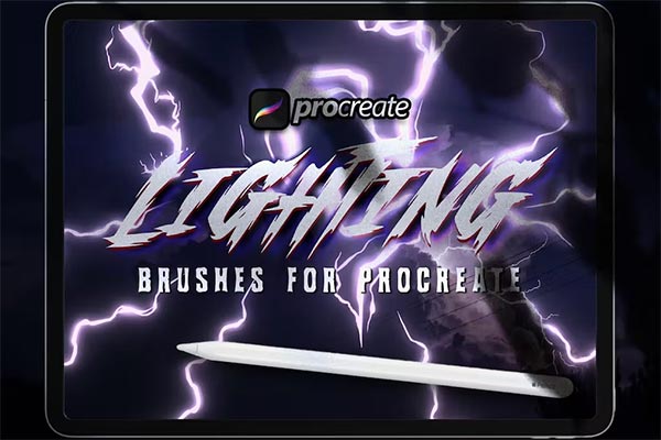 Dans Lightning Procreate Brush