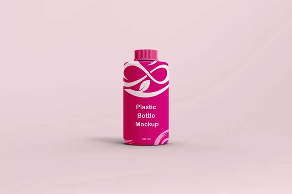 Plastic Bottle Mockup Template