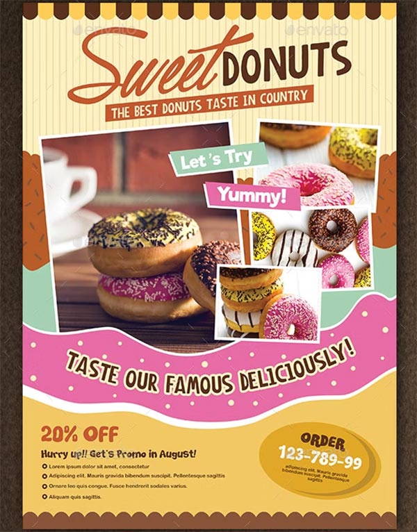Sweet Donuts Flyer Template