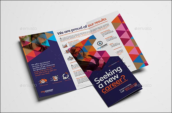 Recruitment Agency Tri-Fold Brochure Template