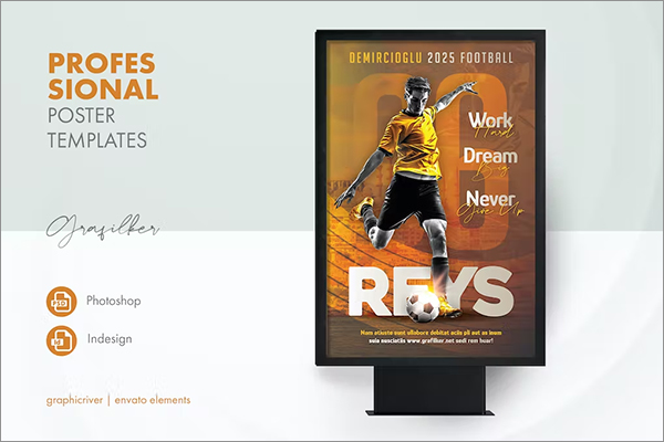 Soccer Career Poster Templates