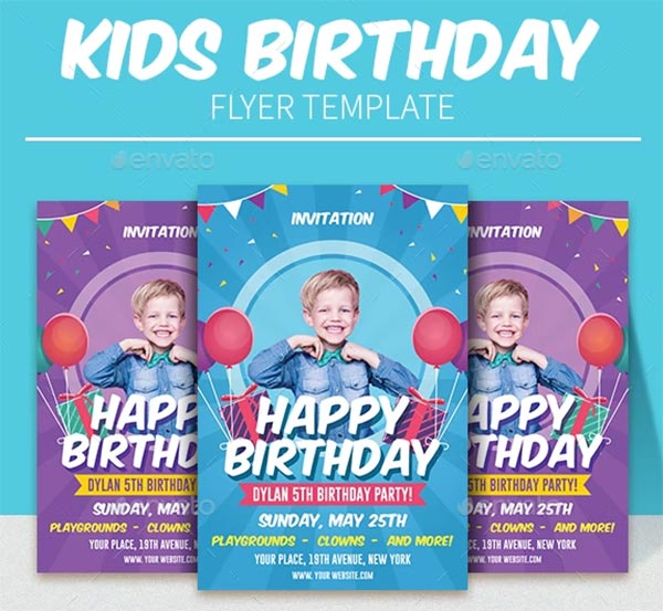 Birthday Kids Flyer Template