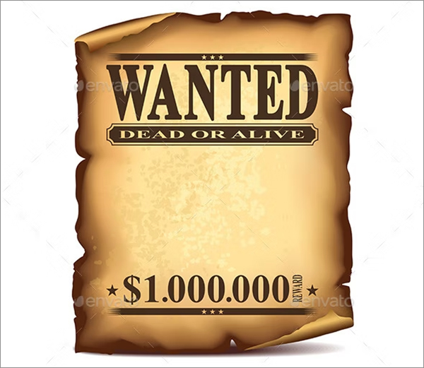 Wanted Poster Template