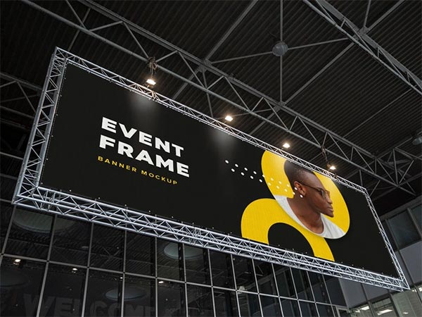 Free PSD Event Billboard Mockup Template