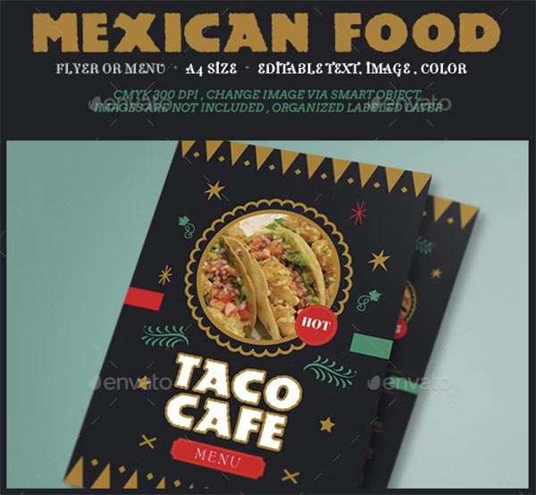 Mexican Food Flyer Menu Templates