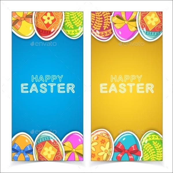 Easter Background Banners Template