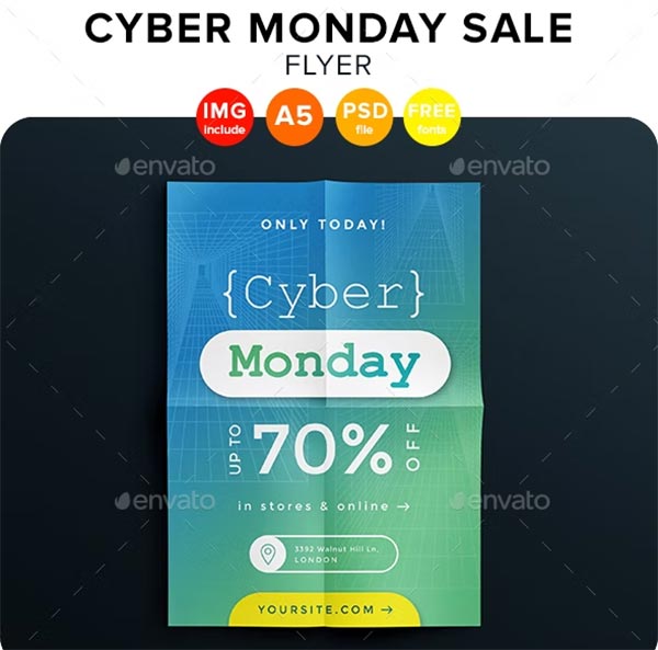 Cyber Monday Sale Flyer Template